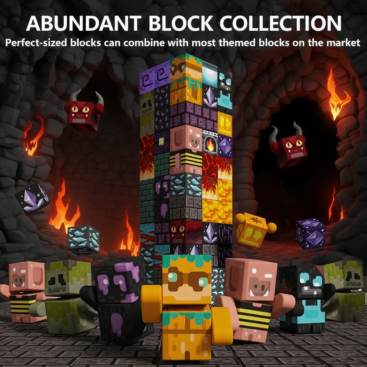 Magnetic Building Blocks Devil's Cave Educational Set